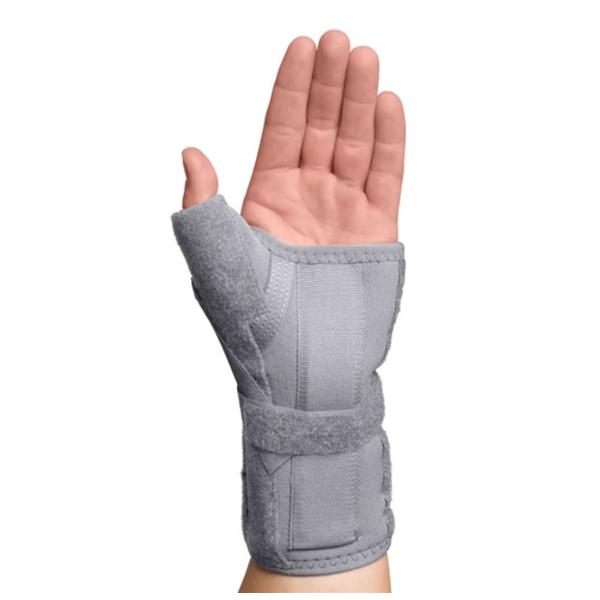 Brace Thumb Spica Adult Carpal Tunnel Gray Size X-Small/Small Left Ea